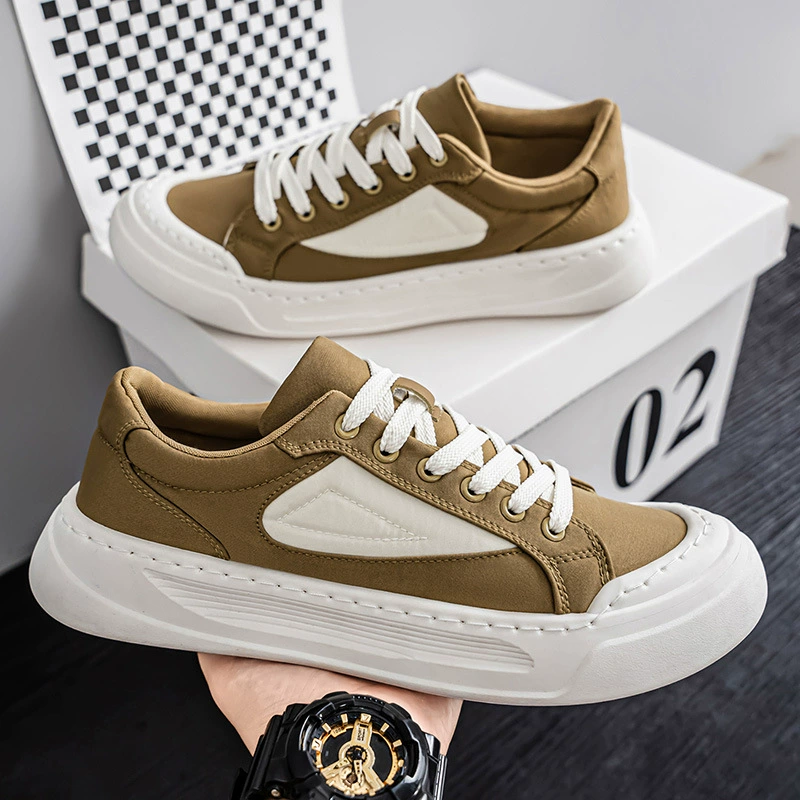 Herren atmungsaktive Canvas-Schuhe 2026 Winter Low-Top-Freizeit-Sneaker, weiche Sohle, dicke Sohle