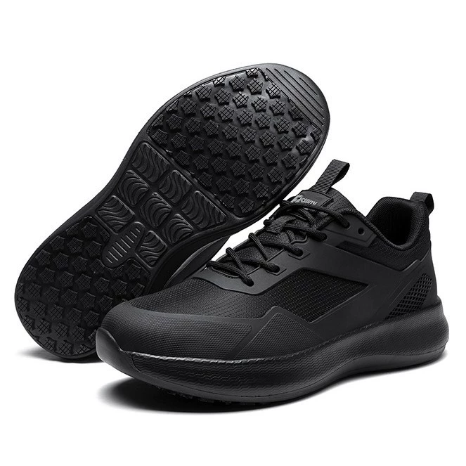 New Professional Chef Shoes Men Anti-Slip Waterproof Oil-Resistant Soft Sole Kitchen Black Work Shoes
