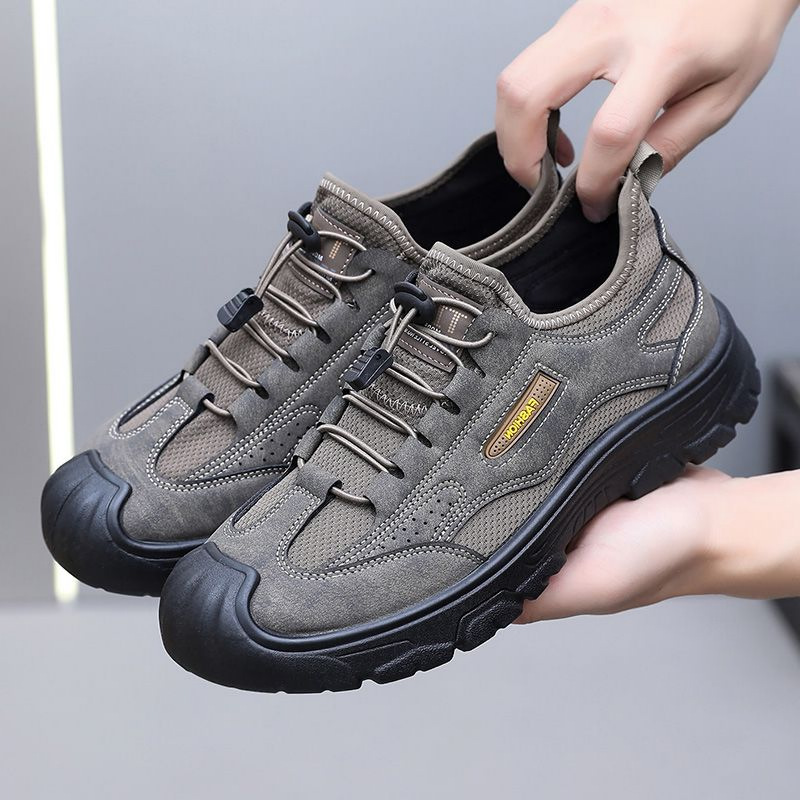 Men's Mesh Breathable Casual Shoes Lightweight Anti-Slip · YANYAN China shoe factory