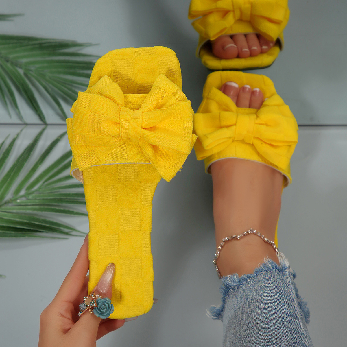 Women's Platform Plush Slide Sandals · YANYAN China shoe factory