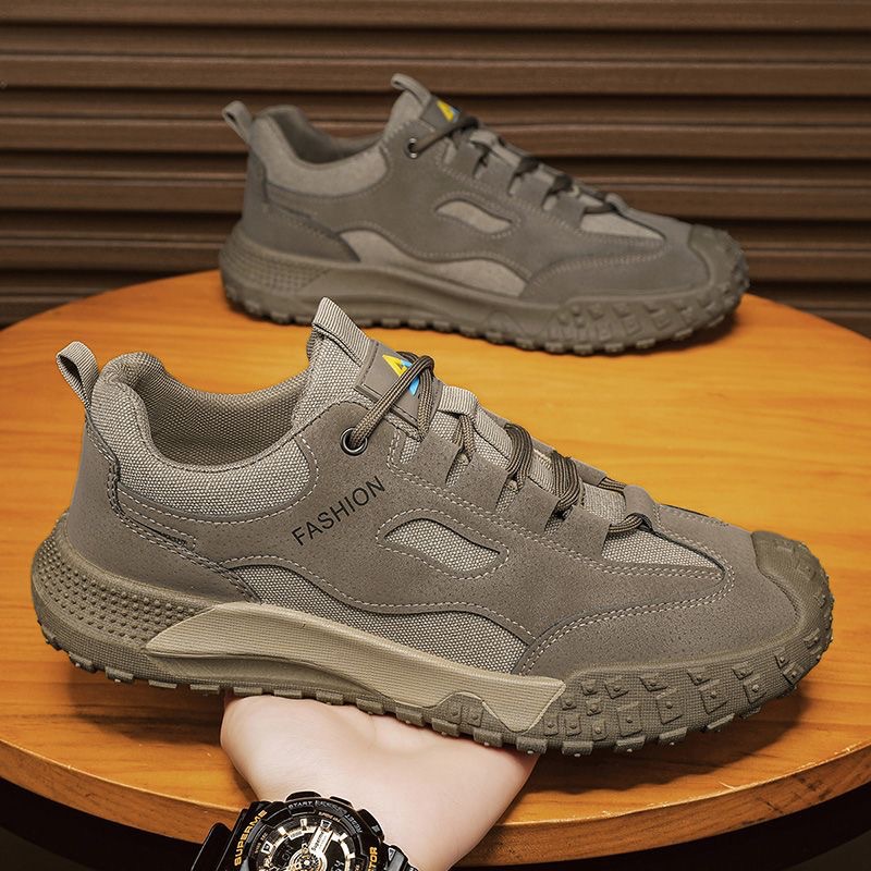 Men's Retro Breathable Non Slip Hiking Shoes · YANYAN China shoe factory