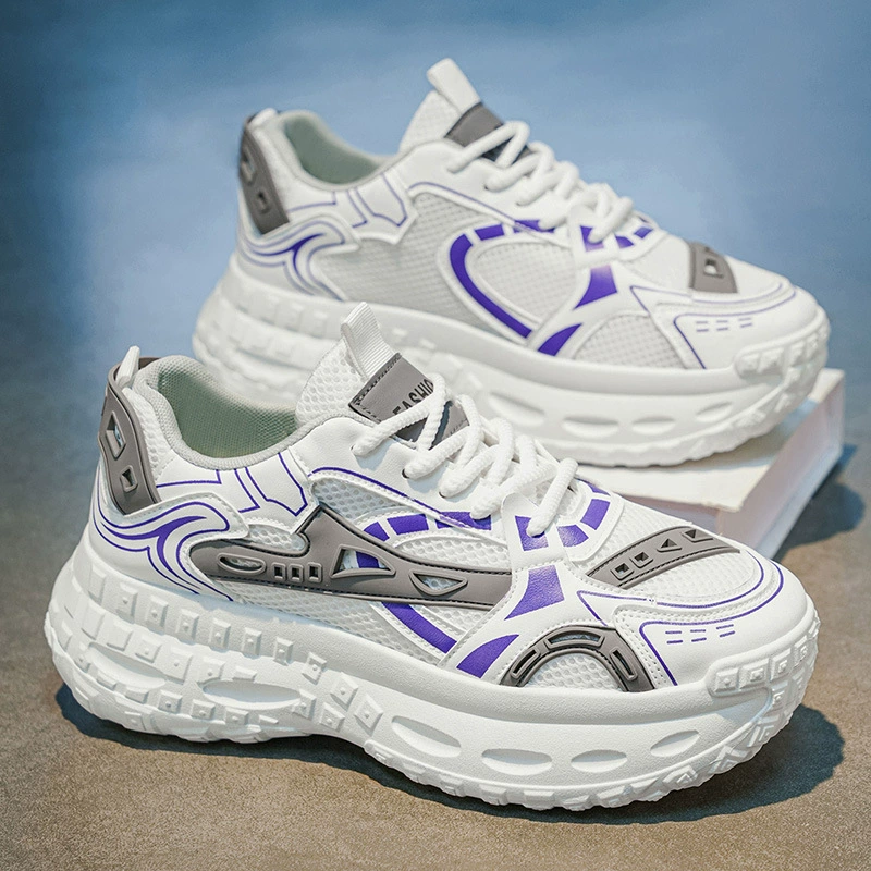 Chaussures homme été 2026 mesh respirant décontractées surélevées mode étudiant père sneakers modèle 2054 · MOHE China shoe factory