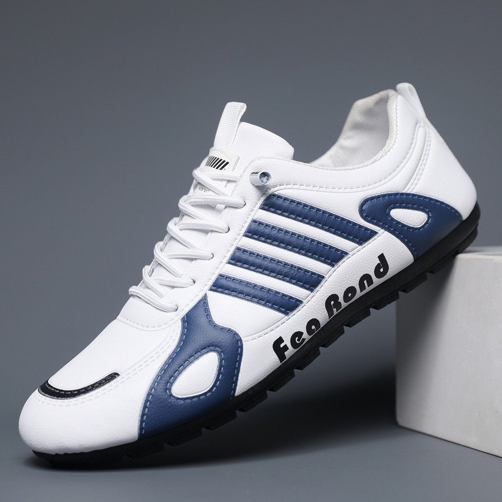 Men's Leather Breathable Casual Sneakers · YANYAN China shoe factory