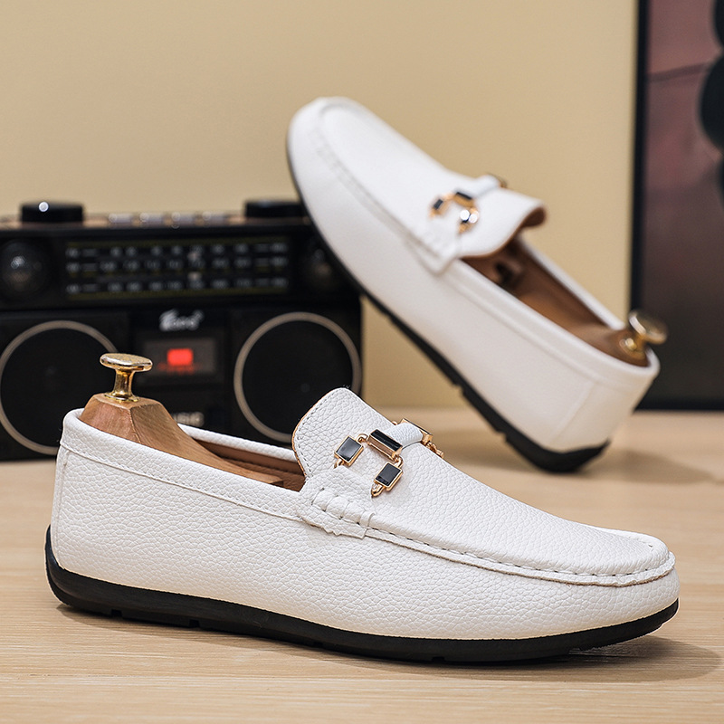 Men's Slip-On Leather Loafers · YANYAN China shoe factory