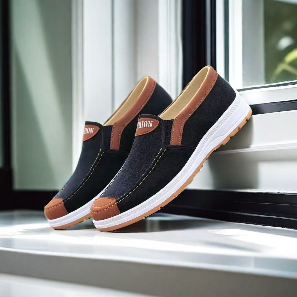 Men's Slip-On Cloth Driving Shoes · YANYAN China shoe factory