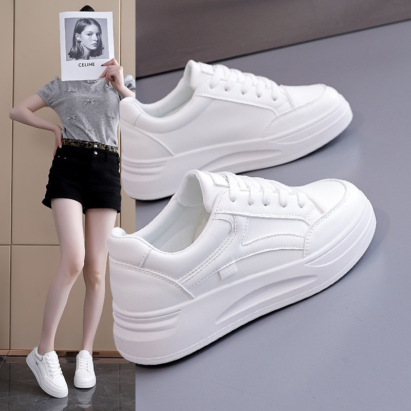 Women's White Casual Skate Shoes · YANYAN China shoe factory