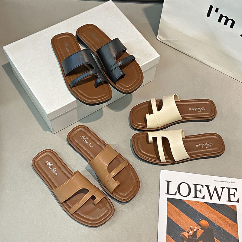 Women's Toe Loop Slide Sandals · YANYAN China shoe factory