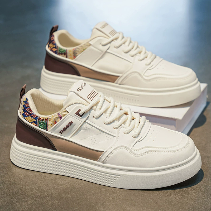 Herren Sommer 2026 Modische Freizeit-Board-Schuhe, weiche Sohle, weiße trendige Sneaker, Modell 2036 · MOHE China shoe factory