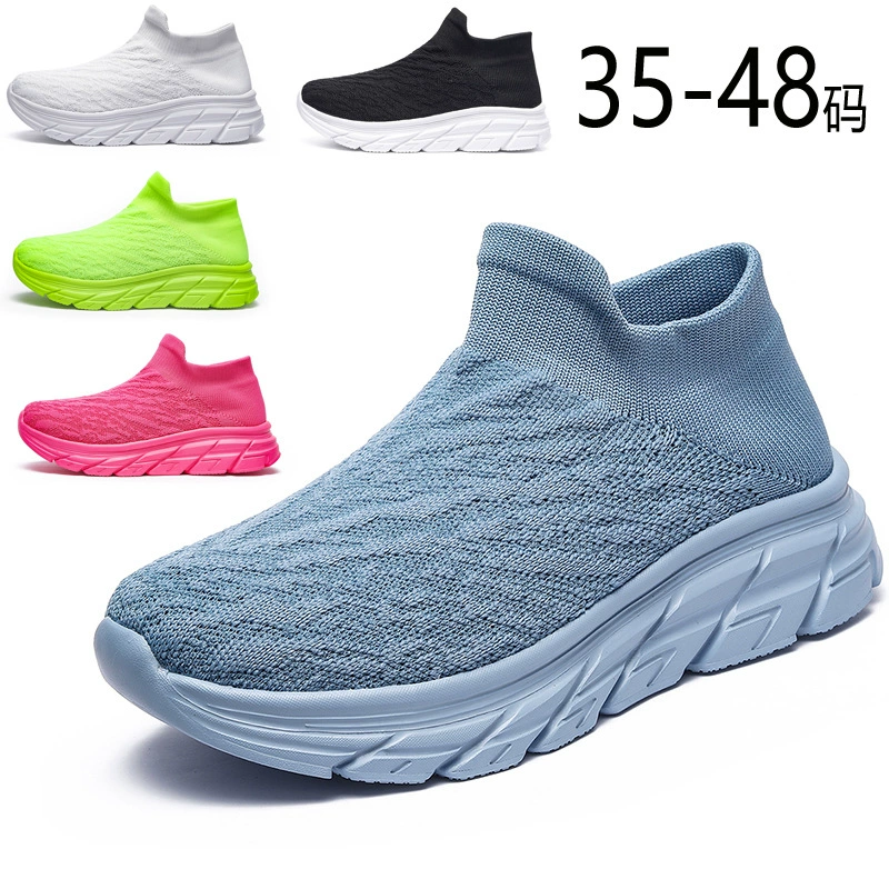 2025 Nouvelles chaussures été homme femme slip-on chaussettes, légères, décontractées, couple · MOHE China shoe factory