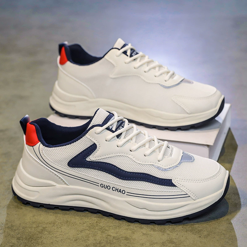 Men's 2026 Summer Mesh Breathable Teen Casual Sports Shoes Thick Sole Heightening Dad Sneakers