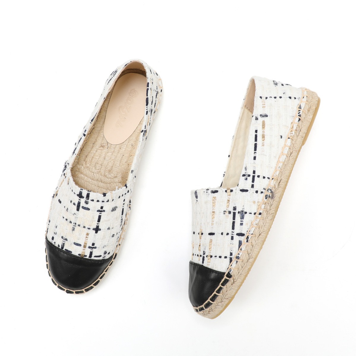 Women's Woven Canvas Fisherman Shoes · YANYAN China shoe factory