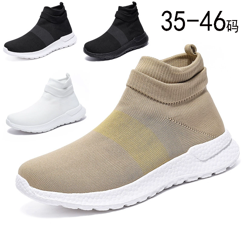 Großhandel neue Sockenschuhe für Herren, sommerliche atmungsaktive leichte Casual-Sneaker, Größe 47