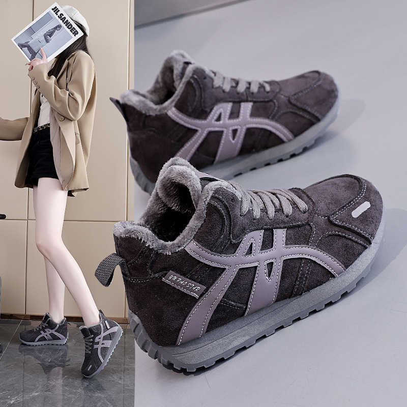 Women's Thermal High-Top Winter Sneakers · YANYAN China shoe factory