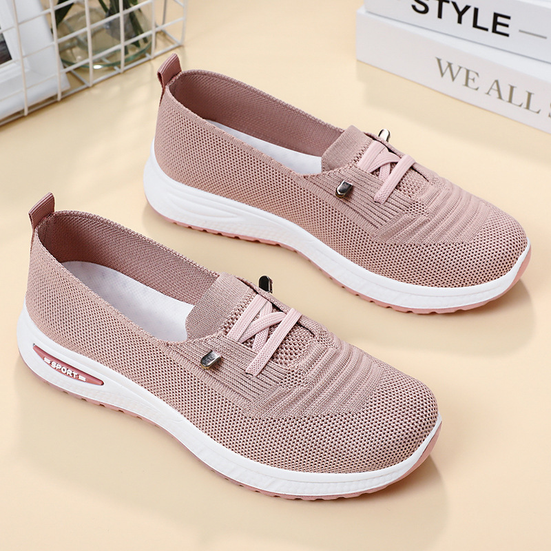 Women's Soft Sole Flyknit Flats · YANYAN China shoe factory