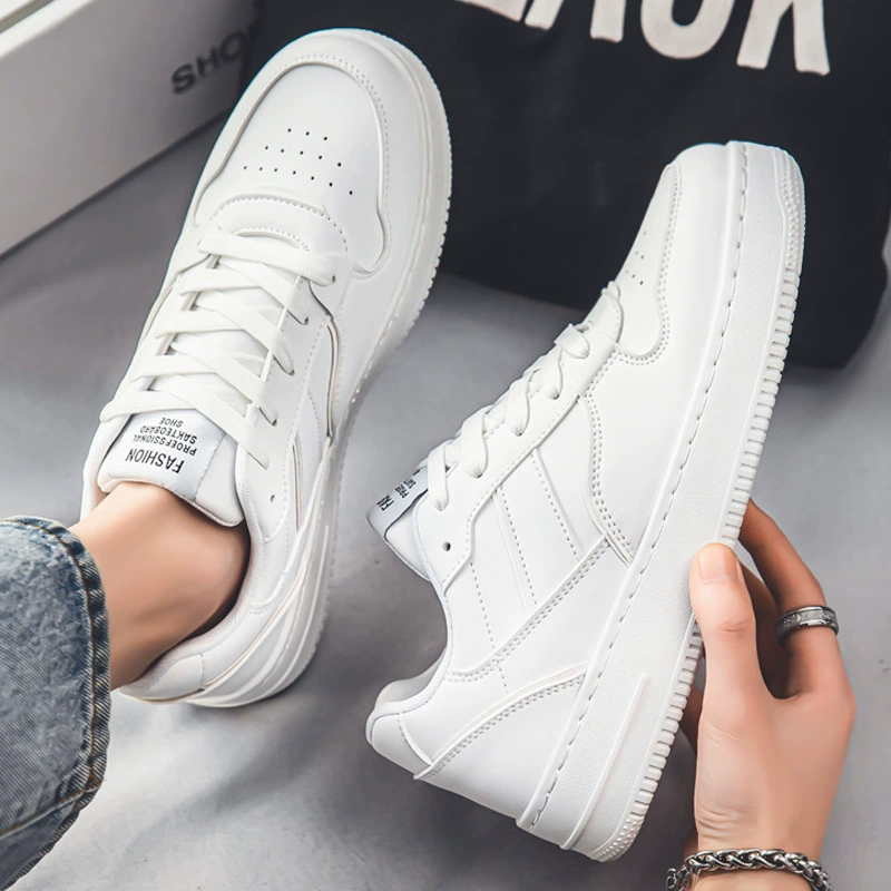 Herren Weiße Board-Schuhe 2026 Winter Atmungsaktiv Bequeme Low Top Sneaker · MOHE China shoe factory