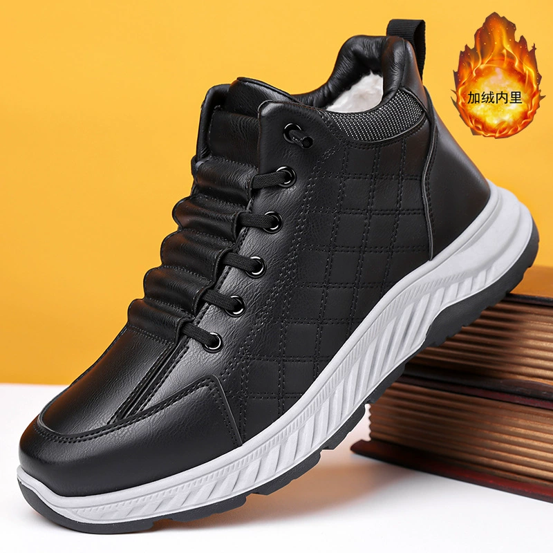 Men's Winter Cotton Shoes 2025 New Fur Lined Warm New Chinese Style Thick Casual Sports Shoes