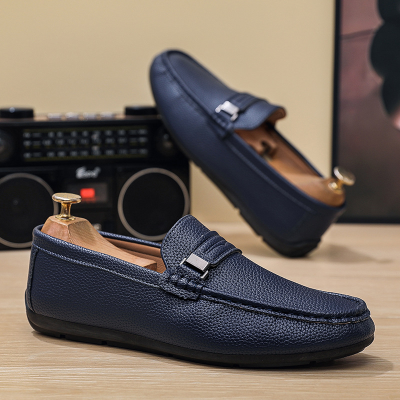 Men's Soft Leather Penny Loafers · YANYAN China shoe factory