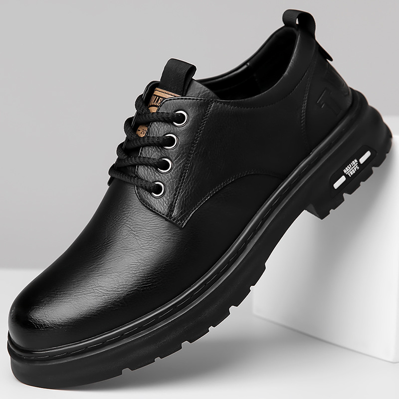 Men's Leather Lace-Up Shoes · YANYAN China shoe factory