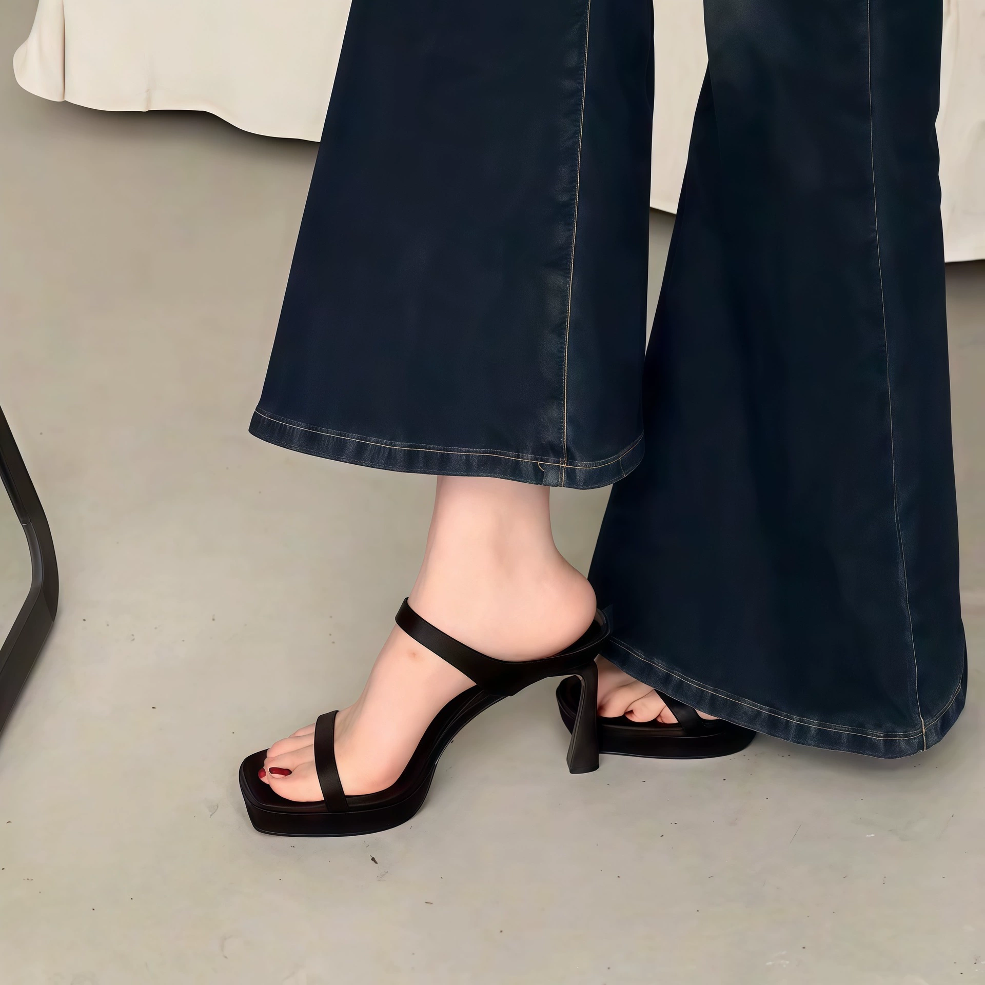 Sandales glissées à plateforme talon stiletto ultra haut pour femme, sexy, été, bout ouvert