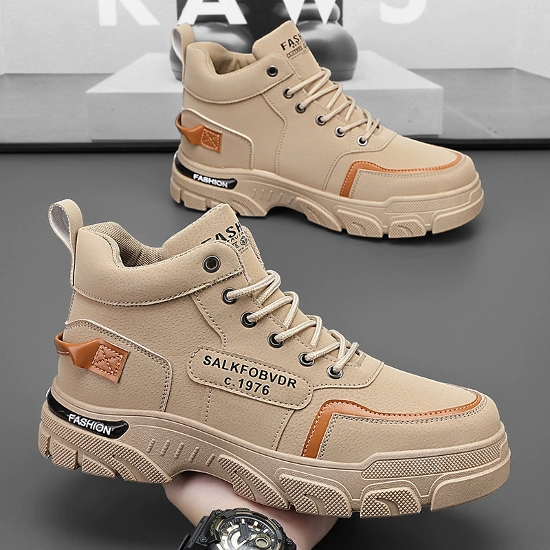 Zapatos para Hombre 2025 Otoño Seguridad Trabajo Impermeable Antideslizante Resistente al Desgaste Deportivos Casual Trabajo Martin Zapatos de Moda