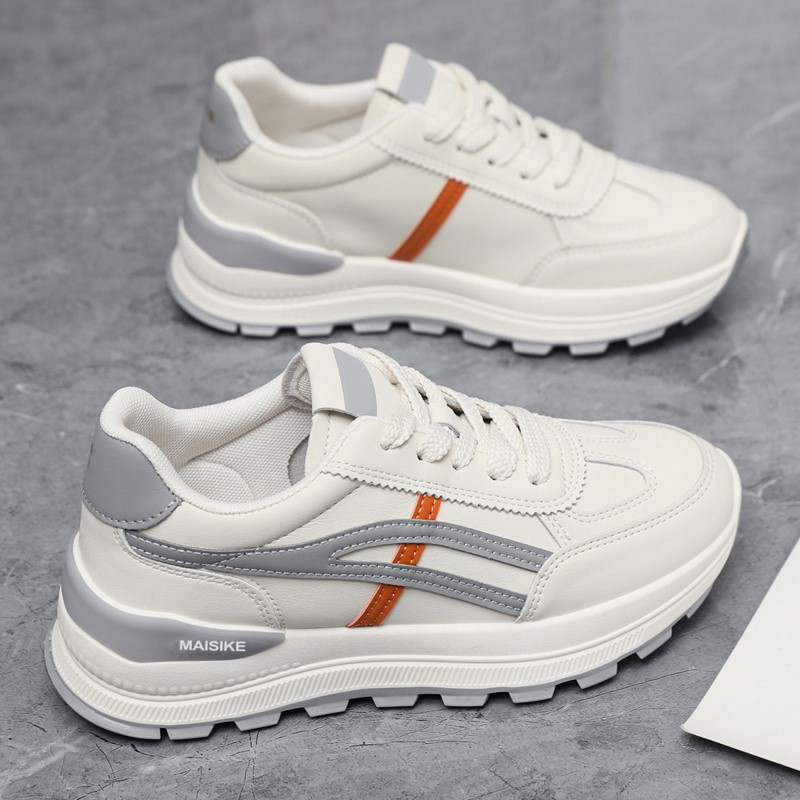 Women's Soft Leather Casual Sneakers · YANYAN China shoe factory