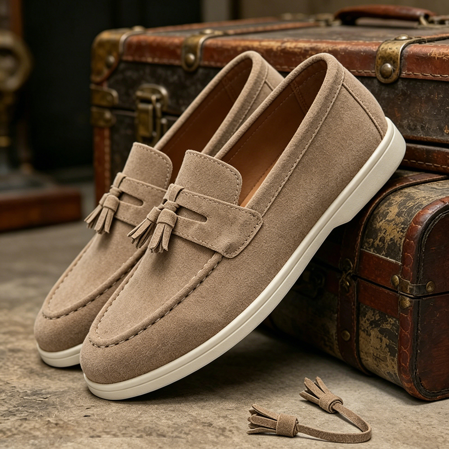 Men's Slip-On Leather Loafers · YANYAN China shoe factory