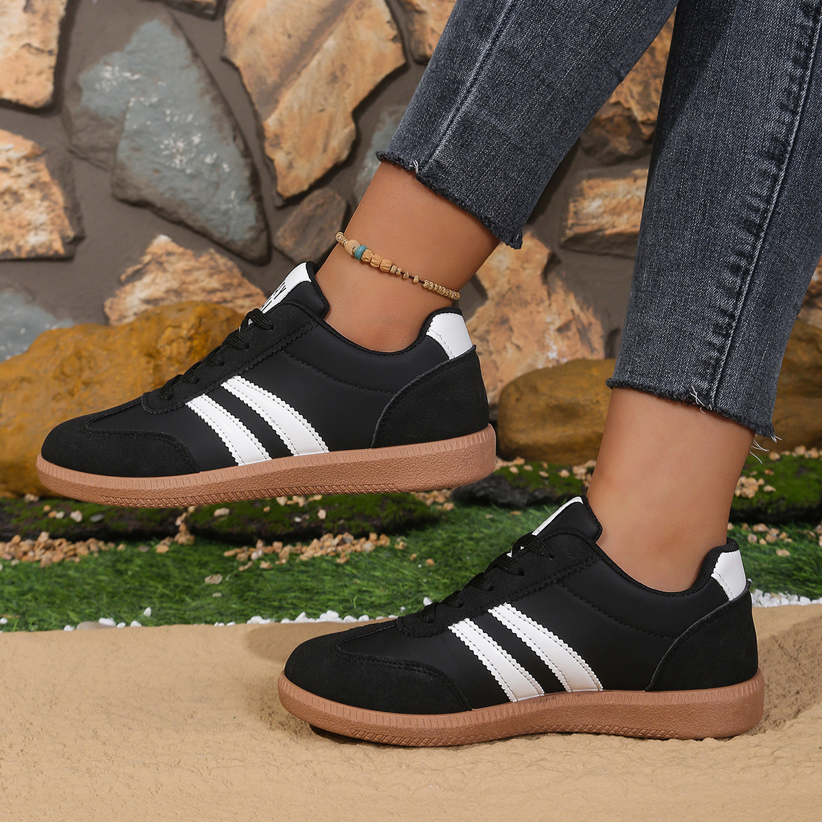 Women's Retro German Trainer Shoes · YANYAN China shoe factory
