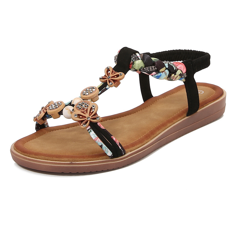 Women's Bohemian Flat Sandals · YANYAN China shoe factory