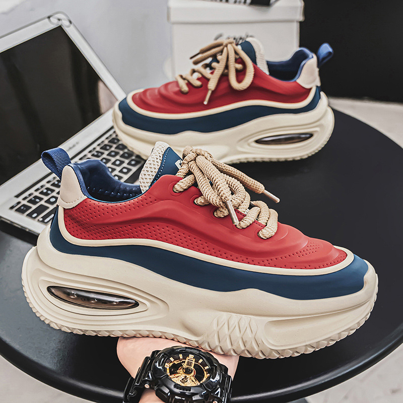 Men's Thick Sole Height Increasing Sneakers · YANYAN China shoe factory