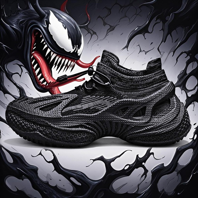 Men's Breathable Flyknit Platform Sneakers · YANYAN China shoe factory
