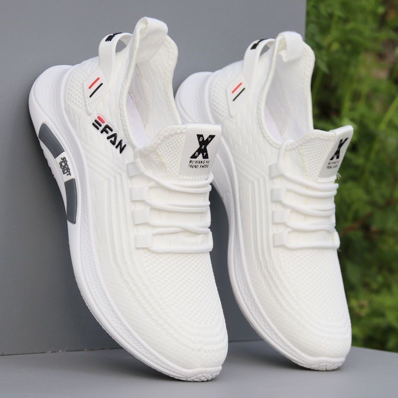 White Mesh Breathable Running Shoes · YANYAN China shoe factory