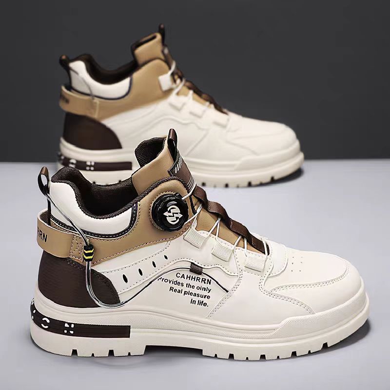 Men's High Top British Leather Martin Boots · YANYAN China shoe factory