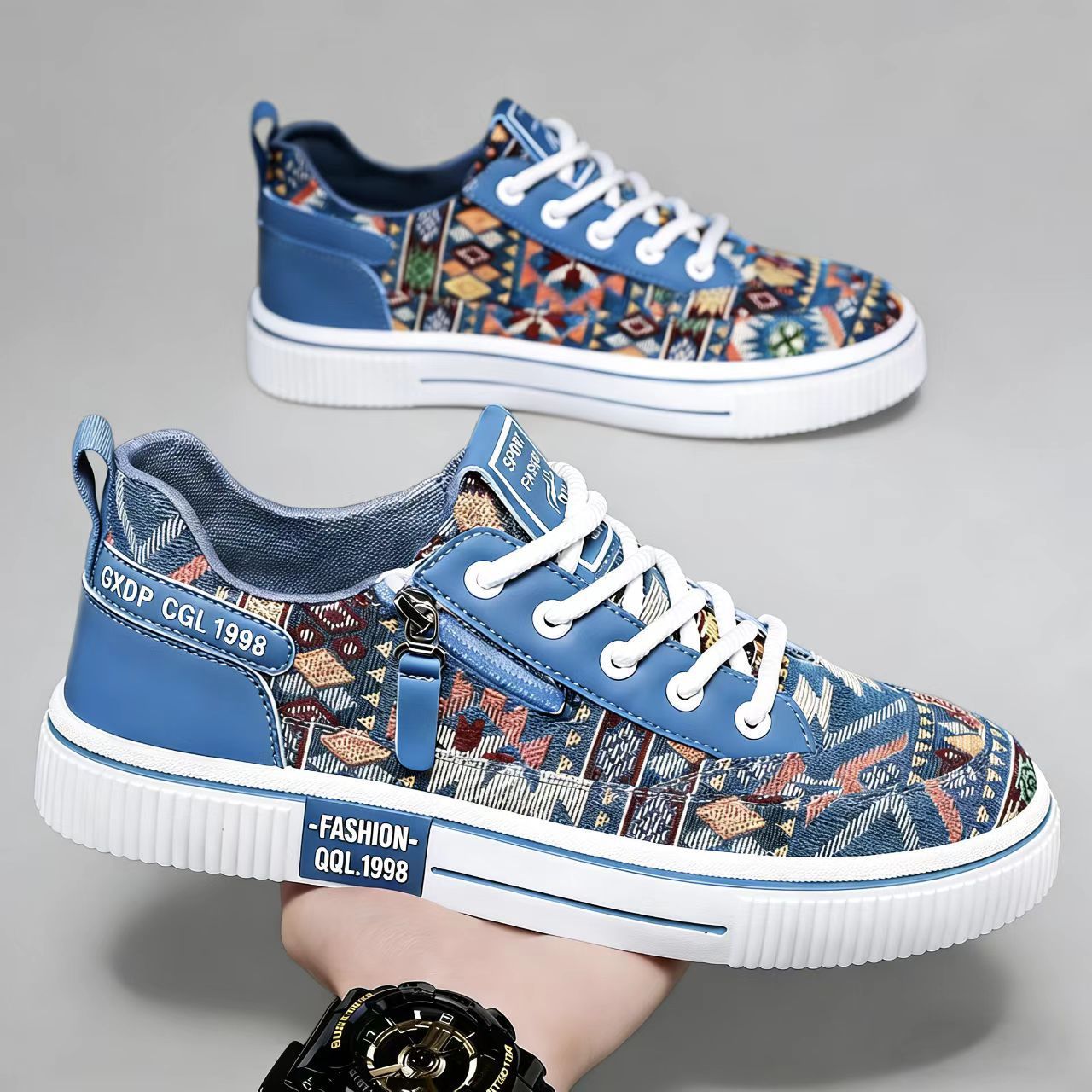 Men's Slip-On Canvas Walking Shoes · YANYAN China shoe factory