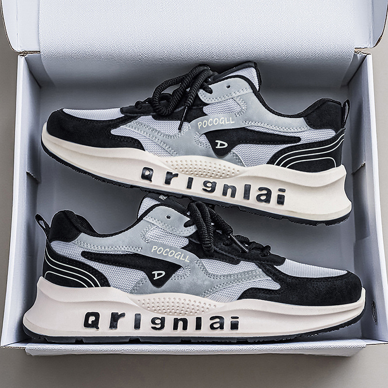 Men's Casual Sneakers Thick Sole Non-Slip · YANYAN China shoe factory