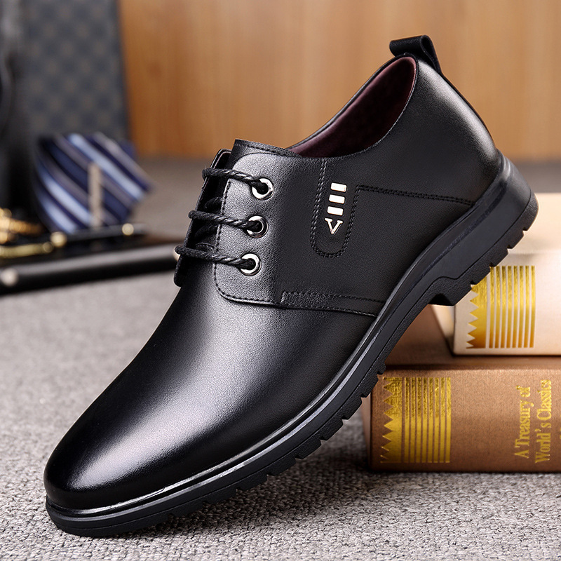 Men's Lace-Up British Leather Shoes · YANYAN China shoe factory