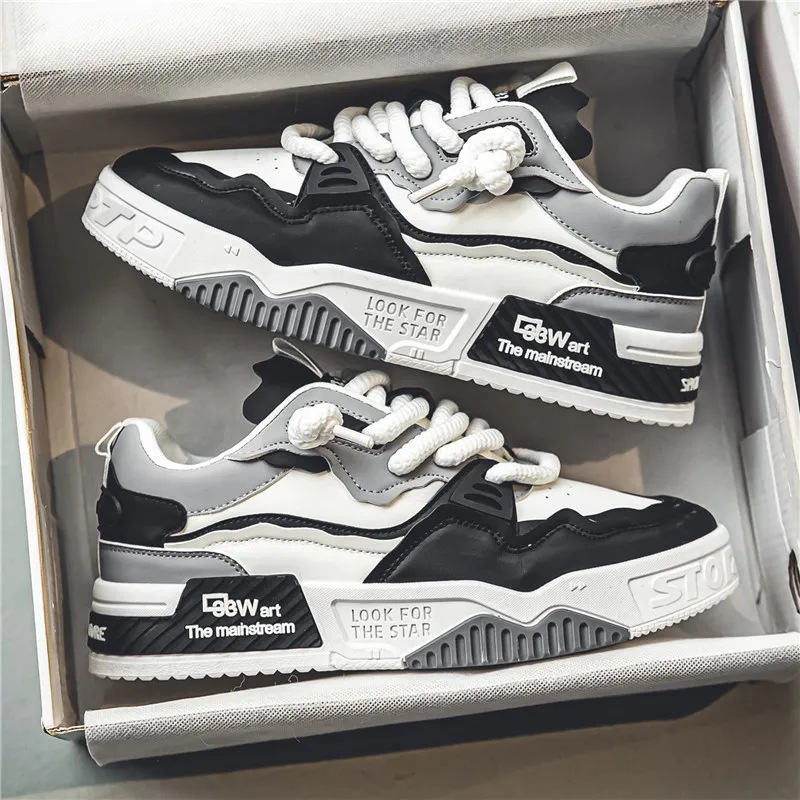 Men's Leather Platform Skate Shoes · YANYAN China shoe factory