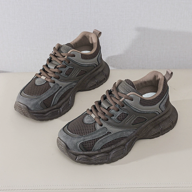 2024 otoño modernas zapatillas dad negras mujer, antideslizantes running casual