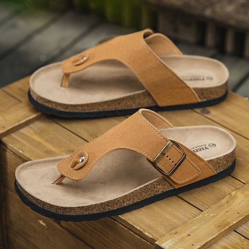 Men's Cork Thong Sandals · YANYAN China shoe factory