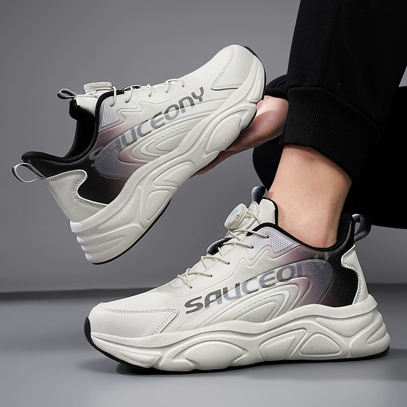 Tênis de Couro Impermeáveis de Verão para Homens, Corrida, Casuais, Estudantes, Branco, Viagem, Dad Shoes, Amazon