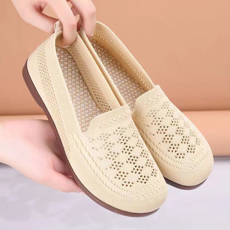 Women's Wide Fit Flyknit Walking Shoes · YANYAN China shoe factory