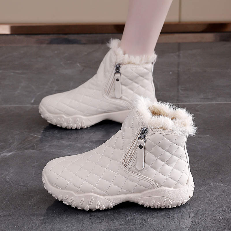 Women's Fur Lined Winter Snow Boots · YANYAN China shoe factory