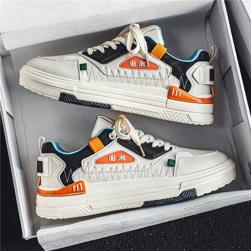 Sapatilhas Casuais Branco Estilo Chinês Masculino Novo Outono 2026 para Estudantes · MOHE China shoe factory