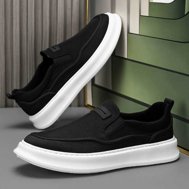 Chaussures homme 2026 printemps nouvelles mode tendance décontractées antidérapantes résistantes uniques respirantes toile