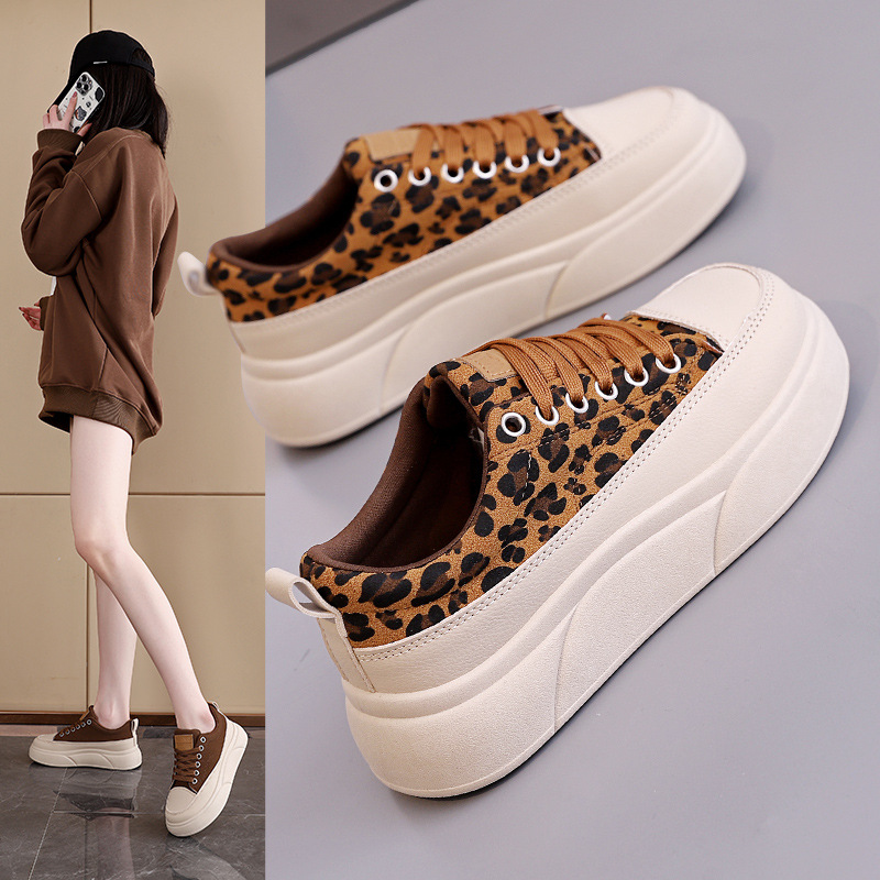 Women's Leopard Print Platform Skate Shoes · YANYAN China shoe factory