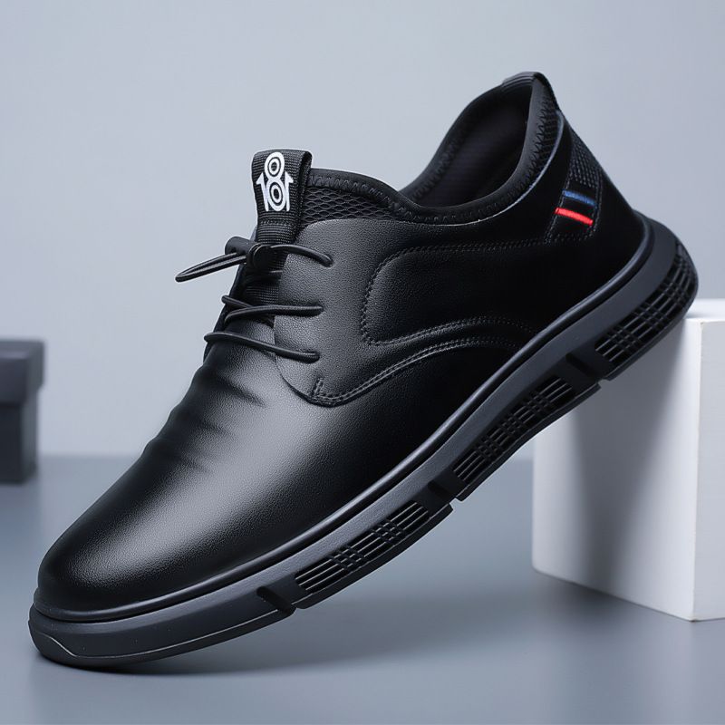 Men's Soft Sole Slip-On Leather Shoes · YANYAN China shoe factory