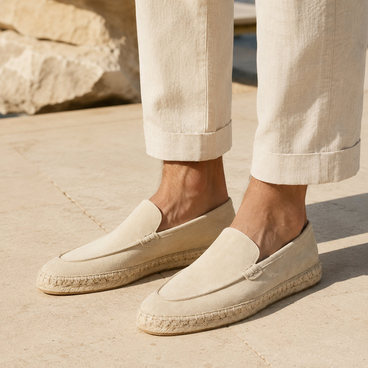 Men's Suede Slip-On Loafers · YANYAN China shoe factory