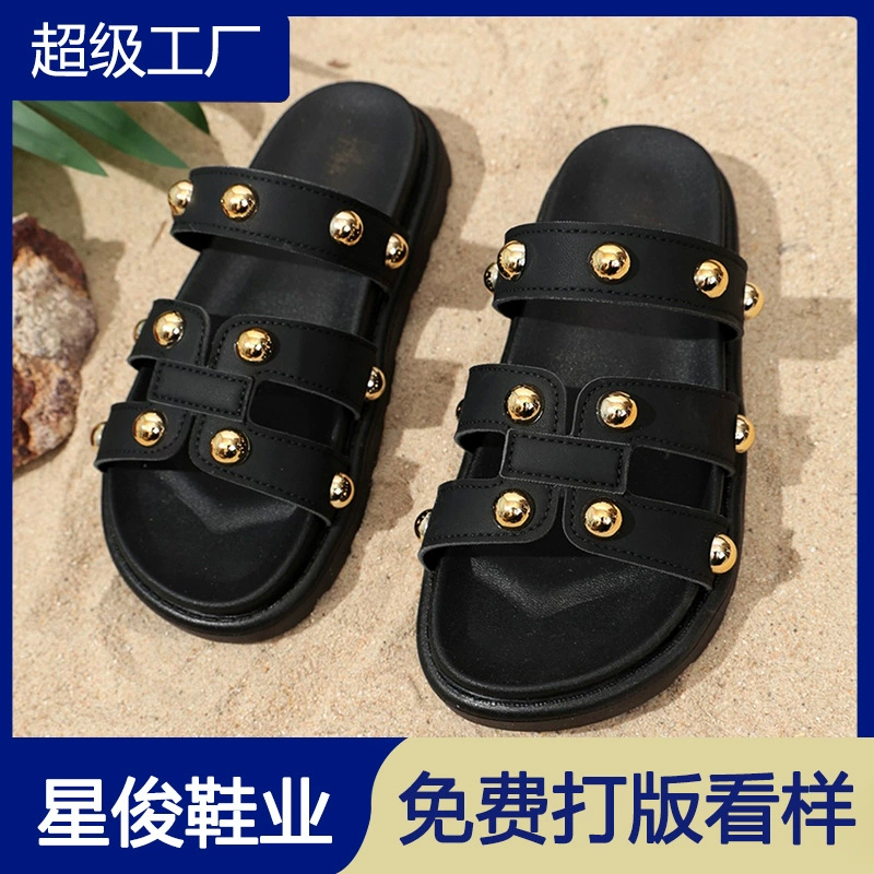 Sandálias Romanas Unissex de Verão de Bico Aberto, Novos Chinelos Respiráveis de Praia 2026 · MOHE China shoe factory