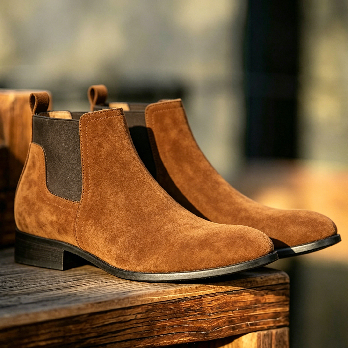 Men's Chelsea Boots Retro Business Pointed Ankle Boots · YANYAN China shoe factory
