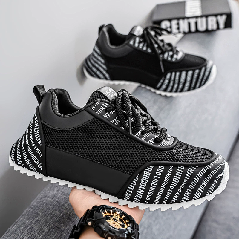 2026 Winter Men's Trendy Casual Breathable Mesh Shoes Soft Sole Lightweight Korean Running Sneakers