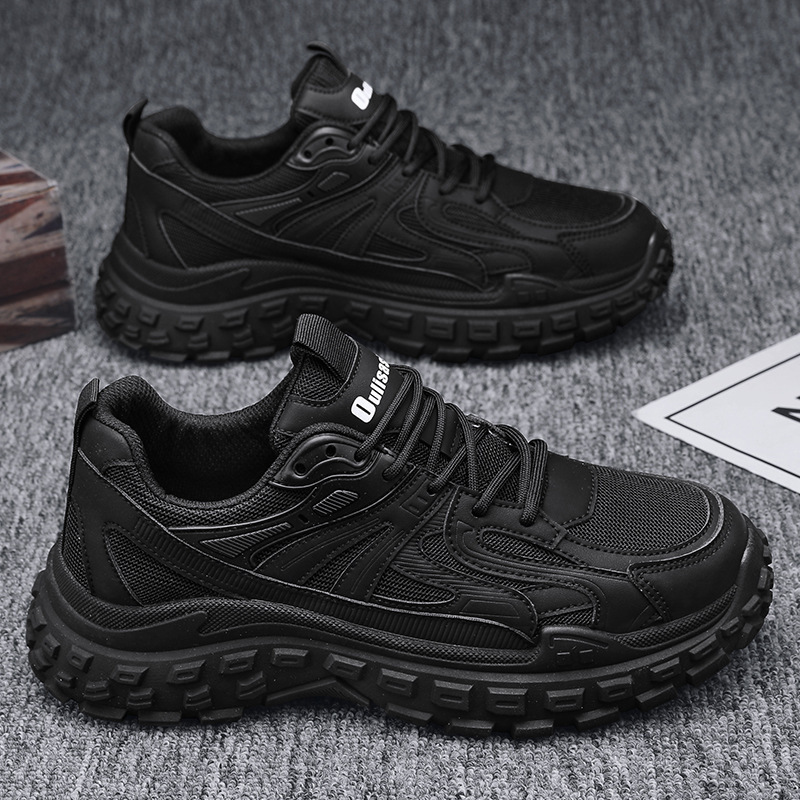 Men's Black Non-Slip Work Sneakers · YANYAN China shoe factory